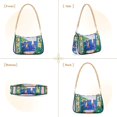 thumbnail image 7 of FORMRS Womens Shoulder Bag with Chain Strap Clutch Purse Cute Tote Handbag, Green Seaside, 7 of 7
