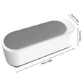 thumbnail image 3 of Ultrasonic Jewelry Cleaner Portable 300ML Professional Ultrasonic Cleaning Machine for Glasses Jewelry Rings Necklaces Coin Watches Dentures (White Gray), 3 of 11