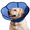 Blue, variant on MIDOG Adjustable Polyresin Elizabethan Collar for Large Dogs, Gray, Dog Cone Alternative after Surgery, Large
