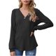 thumbnail image 2 of ICHUANYI Clearance Women's And Winter Fashion Solid Knitted Button Tops T-shirt ICHUANYI "ICHUANYI", 2 of 8
