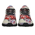 thumbnail image 5 of Patriotic Red Truck God Bless America Shoes Sneakers for Women Men Black Size 4.5, 5 of 7