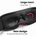 thumbnail image 2 of 3D Contoured Sleep Mask for Office Breaks and Travel with Breathable Design, 2 of 5