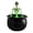 E, variant on 2026 The Bath & Body Works Carnival themed Halloween the Light-up Color-changing With LED Green Witch Jar Candy Jar Witch Bucket Black Retro Party Table Decoration