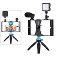 thumbnail image 2 of Kit de Equipo de Video Sunnimix Para Teléfono Selfie Ring Light Micrófono Estabilizador de 250x200x50mm Azul, 2 of 8