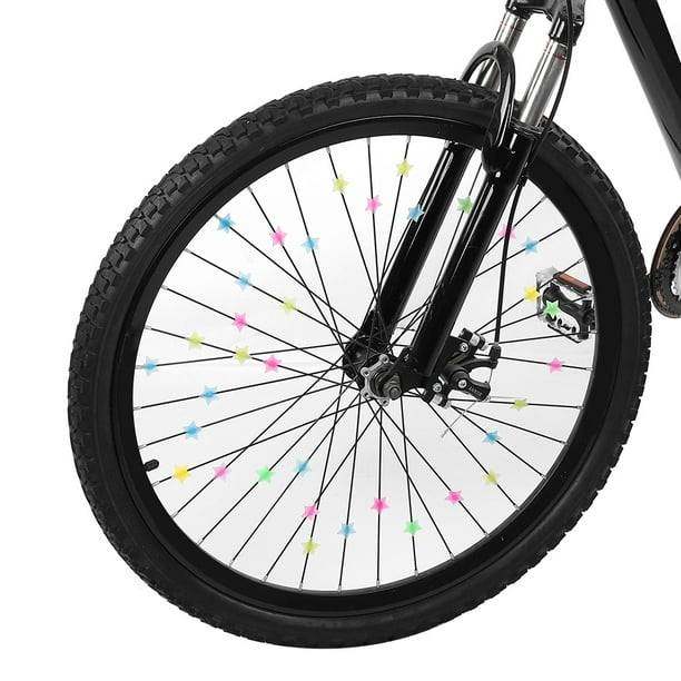Décorations colorées pour rayons de roue vélo enfant