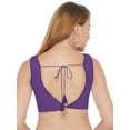 thumbnail image 3 of eloria Women's Blouse Tie Up And Backless Top Color: Violet | Size: 42, 3 of 6