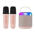 thumbnail image 2 of Portable Microphone Sound Box Set Mini Karaoke Machine Bt Speaker With 2 Microphones Home Outdoor, 2 of 5