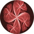 thumbnail image 1 of Ahgly Company Indoor Round Patterned Grapefruit Red Area Rugs, 6' Round, 1 of 6