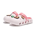 thumbnail image 4 of Lusa Soft Indoor Outdoor Slippers for Toddler Girls Boys Summer Lightweight Beach Sandals with Cute Space Pattern and Holes Designs Flexible Sole for Kids White 9-10 Years, 4 of 7