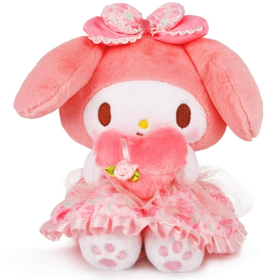 Adorable 10inch Bunny Plush Toy,Lovely Long Ear Bunny with Love Plushie Doll,Cherished Companion for Girl Gift