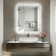 thumbnail image 1 of Espejo de Baño Inteligente 50x70cm Cuadrado con Luz LED Táctil, 3 Modos, Antivaho TGOZVZR, 1 of 11