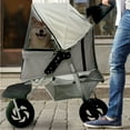 Critter Sitters Light Grey 4Wheel Pet Stroller for Medium/Large Sized