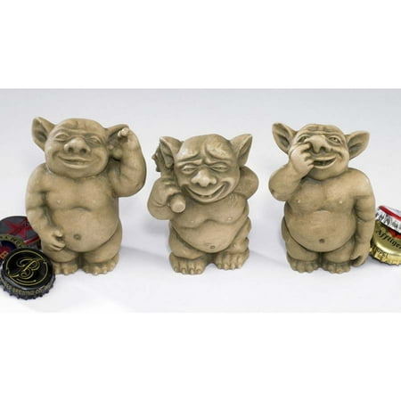 The Picc-a-Dilly Gargoyle Sculptures - Small (Set Includes: Small Bum, Ear & Nose)