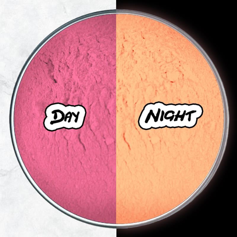 Miss Pigments ROSE Glow in The Dark Powder - Glowing Mica Pigment Colorant for Epoxy - Resin - Candle Making - Nail Polish - Non-Toxic