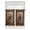 Brown, variant on Half Window Curtains 24 Inches Long, Western Farmhouse Window Treatment Curtain Drapes, Primitive Rustic Country Retro Texas Star Short Curtains Tiers for Kitchen Over Sink, 27.5"x24", 2 Panels