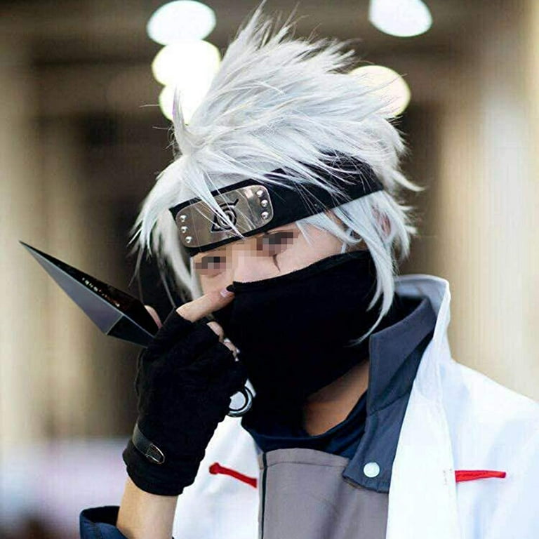 Kustomz Vikings Naruto Kakashi Cosplay Mask and luminious (Glow in Dark )  Headband 2pc Set : : Toys & Games