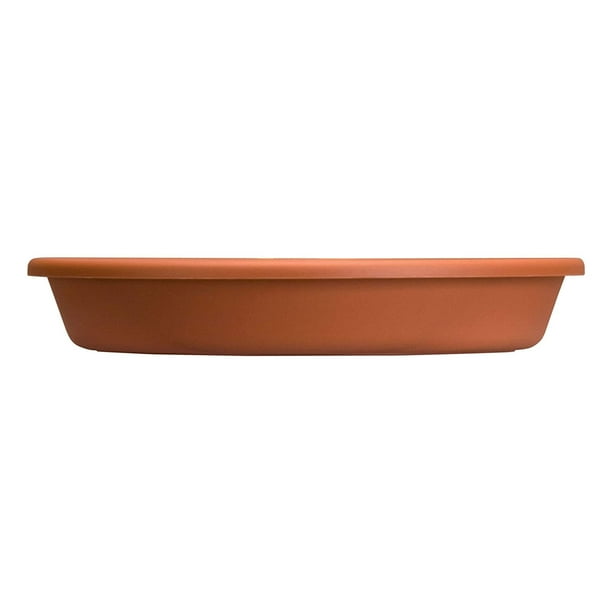 HC Companies Classic Plastic 16 Inch Round Plant Flower Pot Tray Saucer
