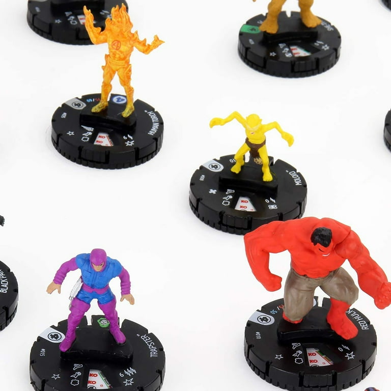 heroclix marvel 50体　遊べるフィギュアシリーズ Marvel HeroClix: Fantastic Four Booster Brick - 50 Figures