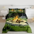 thumbnail image 2 of Feelyou Rustic Camping Full Size Comforter Sets for Teens, Plant Botanical Bedding Comforter Set, Cartoon Adventure Theme Reversible Bedding Sets, Breathable Home Decor, 3pcs, 2 of 8