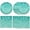 Teal, variant on ZEN 40PCS Red Birthday Decorations Happy Birthday Table Decorations Red Diamond Party Supplies Paper Plates and Napkins for Boys Girls Birthday Party Supplies Serves 20