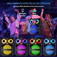 thumbnail image 2 of Bocina JYX, Altavoz Bluetooth con Luz RGB para Fiestas, Sistema Portátil de Altavoces para Cantar en Casa con 2 Micrófonos Inalámbricos, Bocina Portátil, T28-T, 2 of 8