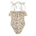 thumbnail image 3 of Hiijoy Girls Spaghetti Strap Ruffle One-Piece Swimsuit Bathing Suit, Sizes 12M-5T, 3 of 3
