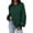 Dark Green, variant on PRETTYGARDEN Womens Sweaters Fall Lantern Long Sleeve Oversized Sweater Casual Crewneck Chunky Knit Ribbed Pullover Tops