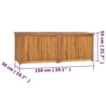 thumbnail image 4 of vidaXL Garden Box 150x50x55 cm Solid Wood Teak, 4 of 5