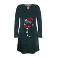 thumbnail image 3 of CEHVOM Robe Longue de Noël Aguichant pour Femmes avec Imprimé Verre de Vin, 3 of 3