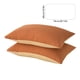 thumbnail image 3 of Juego de 2 Pillow Shams Tamaño Estándar 19x29in | Fundas de almohada de algodón suave y transpirable Cierre de envoltura Multicolor | Accesorio de ropa de cama decorativa duradera para sofá de, 3 of 6