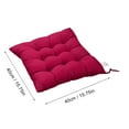 thumbnail image 2 of Chair Cushions for Dining Chairs, Soft and Comfortable Chair Cushions Pads with Ties, Seat Cushions for Kitchen Chairs，Dining Room Clearance Wine, 2 of 6