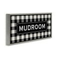 Stupell Industries Mudroom Classic New England Plaid Typography