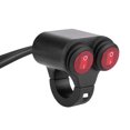 thumbnail image 4 of Herwey 22mm Universal Motorcycle Handlebar Headlight Brake Fog Lights Horn Dual Control Button Switch, Double Control Button Switch, Motorcycle Fog Lights Switch, 4 of 4