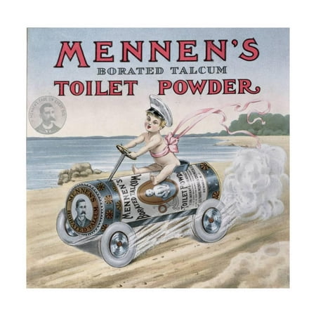 Retro Magazine Advertisement - Advertisement for 'Mennen's Borated Talcum Toilet Powder', from 'Theatre Magazine', 1904 Print Wall Art