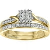 Glamour 1/8 Carat T.W. Diamond Bridal Set in 10kt Yellow Gold