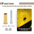 thumbnail image 3 of 1 inch Drain Tube Flaring Tool, 1" Flanging Tool Kit for Boat Transom with 3 x 1 inches Brass Drain Tube, 3 of 6