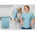 thumbnail image 5 of oneOone Viscose Jersey Light Blue Fabric Retro Tools Dress Material Fabric Print Fabric By The Yard 60 Inch Wide, 5 of 5