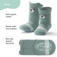 thumbnail image 3 of The Peanutshell Organic Baby Socks, Cotton Crew Socks for 3 Months, Neutral, 12 Pairs, 3 of 6