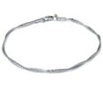 thumbnail image 1 of 14K White Gold Classic Italian Charm Bracelet, 1 of 1