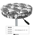 thumbnail image 4 of Round Bar Stool Seat Covers, trendy Zebra cool black white Elastic Round Chair Cover Stool Seat Slipcover Bar Stool Cushions Round Pad for 12-14 inch, 4 of 7