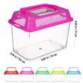 thumbnail image 2 of IFANLANDOR 5Pcs Transparent Plastic Aquarium Fish Tank Assorted Colors Ideal for Goldfish Turtle Reptile, 2 of 6
