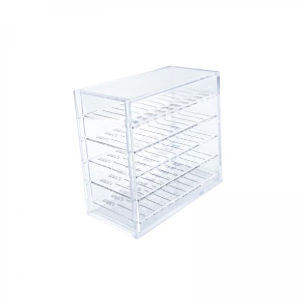 2 Estuches De Almacenamiento Para Extensiones De Pestañas, Organizador Profesional De Pestañas Postizas De 5 Capas, Transparente