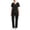 A06 Black, variant on Mifsaly Scrub Sets for Woman V Neck Short Sleeve Tops and Classic Fit Straight Leg Pants Lightweight Breathable Professional Nursing Uniform Workwear with Side Pockets Black,L