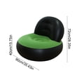 thumbnail image 3 of Sofá inflable para acampar, casa y exteriores, plegable y portátil, con superficie aterciopelada (negro), 3 of 6
