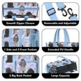 thumbnail image 3 of Teacher Tote Bag,Poodles Teacher Utility Tote Bag,Large Work Tote Bags for Women with Multiple Pockets,Top Zipper Closure,13.8x10.6x6.7 Inch, 3 of 5