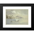 thumbnail image 2 of Elizabeth Murray 24x18 Black Modern Framed Museum Art Print Titled - Portofino from the Sea, Genoa (1841), 2 of 5