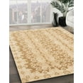 thumbnail image 3 of Ahgly Company Machine Washable Indoor Square Abstract Orange Area Rugs, 3' Square, 3 of 7
