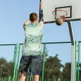 thumbnail image 5 of Naloa Succulent Basketball Jersey Reversible Men's Mesh Athletic Sports Shirts Training Practice S-4XLSmall, 5 of 6