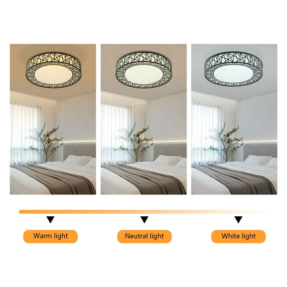 Flush Mount Ceiling Light, Modern Ceiling Light Fixture, Ceiling Lamp for Bedroom