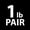 a) 1lb (Pair), variant on Synergee 2 LB Indian Club - Pair of Power Clubs - Exercise Weight Club Bells - Grip and Forearm Strength Trainer